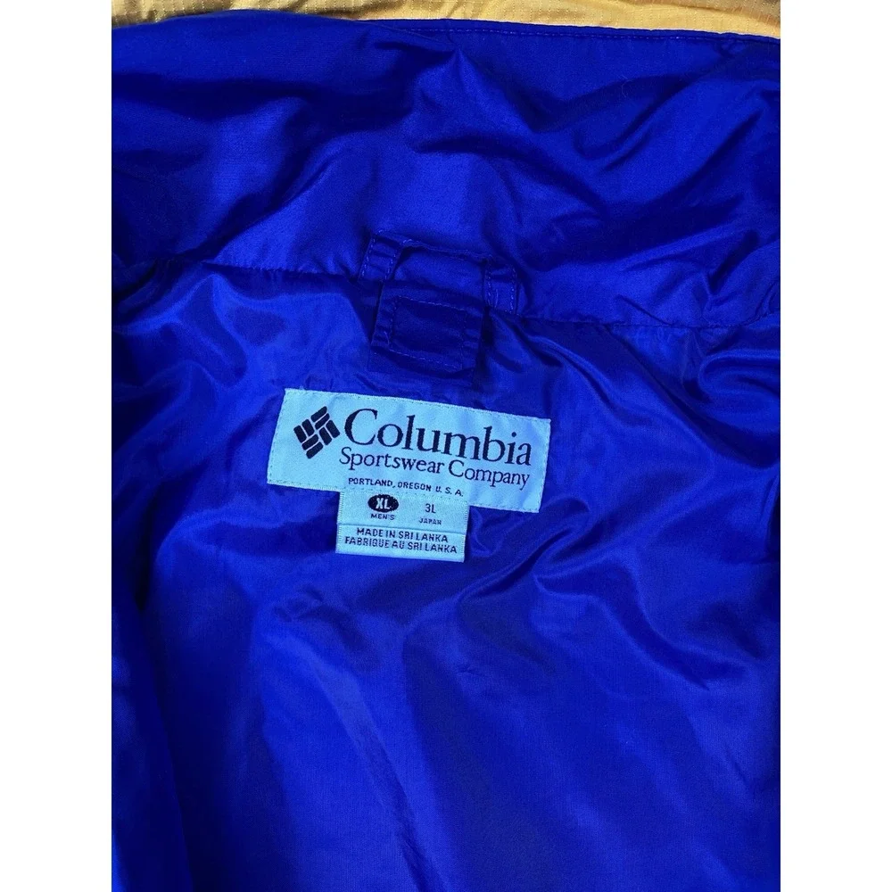 Vintage Columbia 3 in 1 Jacket Mens XL Blue Orange Fleece Interchange Hooded 90s